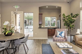 Clubhouse seating Apartments in Roseville, CA - Adora